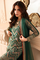 3-PC Unstitched Embroidered  Luxury Chiffon  DJW6-07