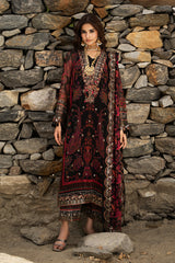 3-PC Unstitched Embroidered Chiffon Collection VSLW6-16