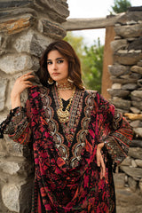 3-PC Unstitched Embroidered Chiffon Collection VSLW6-16