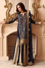 3-PC Unstitched Embroidered  Luxury Chiffon  DJW6-02