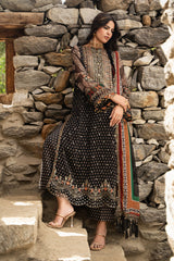 3-PC Unstitched Embroidered Chiffon Collection VSLW6-15