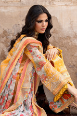 3-PC Unstitched Embroidered Chiffon Collection VSLW6-09