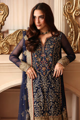3-PC Unstitched Embroidered  Luxury Chiffon  DJW6-02