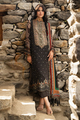3-PC Unstitched Embroidered Chiffon Collection VSLW6-15