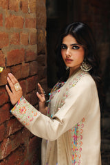 3-PC Raw-Silk Embroidered Suit CMA-5-091