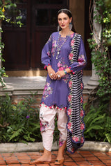 3-PC  Embroidered Lawn Collection Suit CH6-09 P
