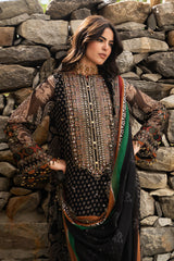3-PC Unstitched Embroidered Chiffon Collection VSLW6-15