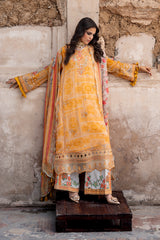 3-PC Unstitched Embroidered Chiffon Collection VSLW6-09