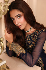 3-PC Unstitched Embroidered  Luxury Chiffon  DJW6-02