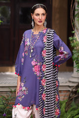 3-PC  Embroidered Lawn Collection Suit CH6-09 P