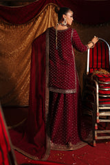 3-PC Embroidered Chiffon Suit CMA-5-158