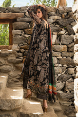 3-PC Unstitched Embroidered Chiffon Collection VSLW6-15