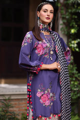 3-PC  Embroidered Lawn Collection Suit CH6-09 P