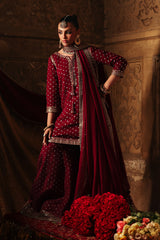 3-PC Embroidered Chiffon Suit CMA-5-158