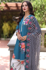 3-PC  Embroidered Lawn Collection Suit CH6-11 P