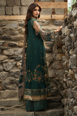 3-PC Unstitched Embroidered Chiffon Collection VSLW6-14