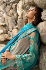 3-PC Unstitched Embroidered Chiffon Collection VSLW6-17