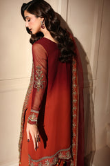 3-PC Unstitched Embroidered  Luxury Chiffon  DJW6-08