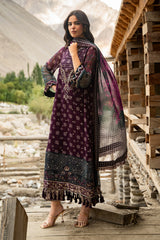 3-PC Unstitched Embroidered Chiffon Collection VSLW6-12