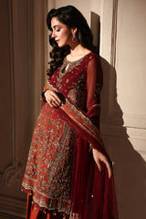 3-PC Unstitched Embroidered  Luxury Chiffon  DJW6-08