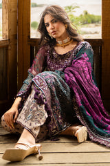 3-PC Unstitched Embroidered Chiffon Collection VSLW6-12