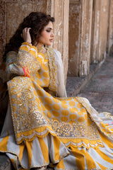 3-PC Unstitched Embroidered Chiffon Collection VSLW6-10