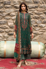 3-PC Unstitched Embroidered Chiffon Collection VSLW6-18