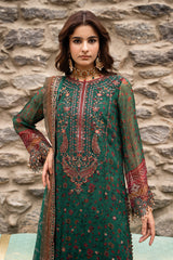 3-PC Unstitched Embroidered Chiffon Collection VSLW6-18