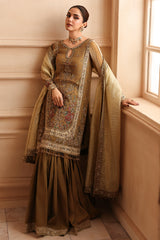 3-PC Unstitched Embroidered  Luxury Chiffon  DJW6-06