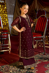 3-PC Embroidered Chiffon Suit CKP-5-200