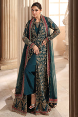 3-PC Unstitched Embroidered  Luxury Chiffon  DJW6-05