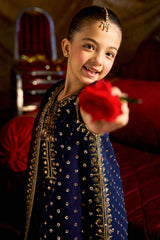 3-PC Embroidered Chiffon Suit CKP-5-183