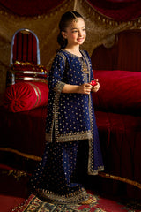 3-PC Embroidered Chiffon Suit CKP-5-183