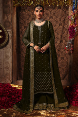 3-PC Embroidered Chiffon Suit CMA-5-144