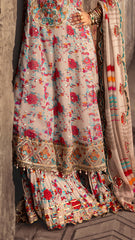 3-PC Unstitched Luxury Chiffon Collection VSL25-08