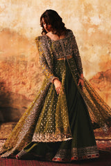 3-PC Embroidered Net Pishwas Suit stm-5-03